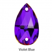 Пришивные стразы Капля цвет Violet Blue - сине-фиолетовый (хрусталь Ю.Корея)