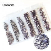 Premium NHF Tanzanite - лавандовый ss3 - ss12 (набор) 1440шт стекло